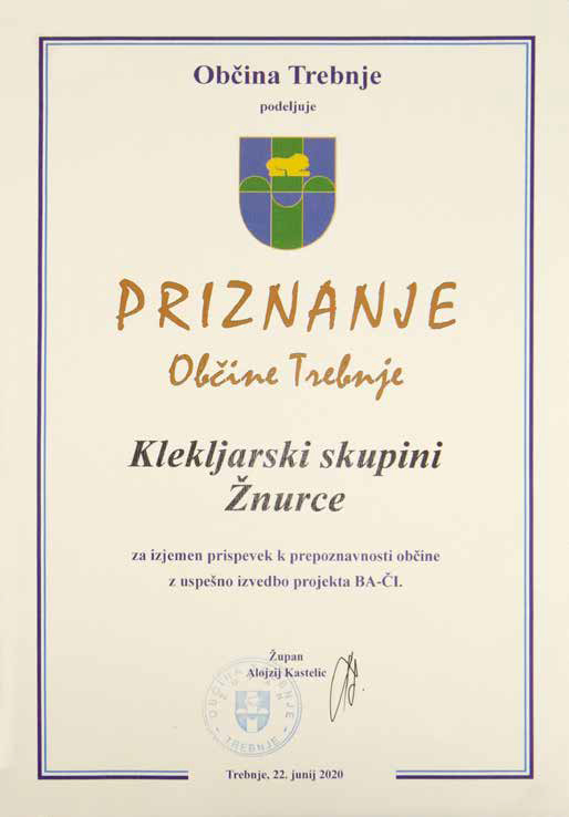 priznanje občine trebnje
